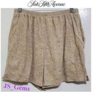 Large Cream Colored Soft High-Waist Shorts